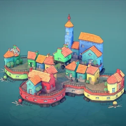 بازی آنلاین Townscaper